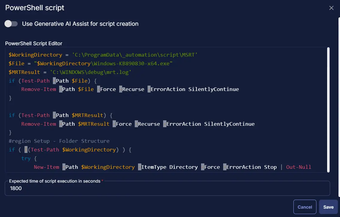 Row 2 PowerShell continued